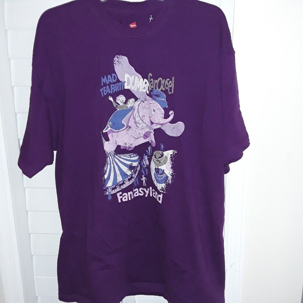 Disney Parks Dumbo Carousel Mad Tea Party T-Shirt, Limited Edition, 2XL, NWOT